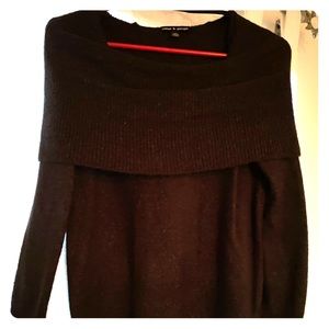 Cowl Neck Dark Grey Sweater